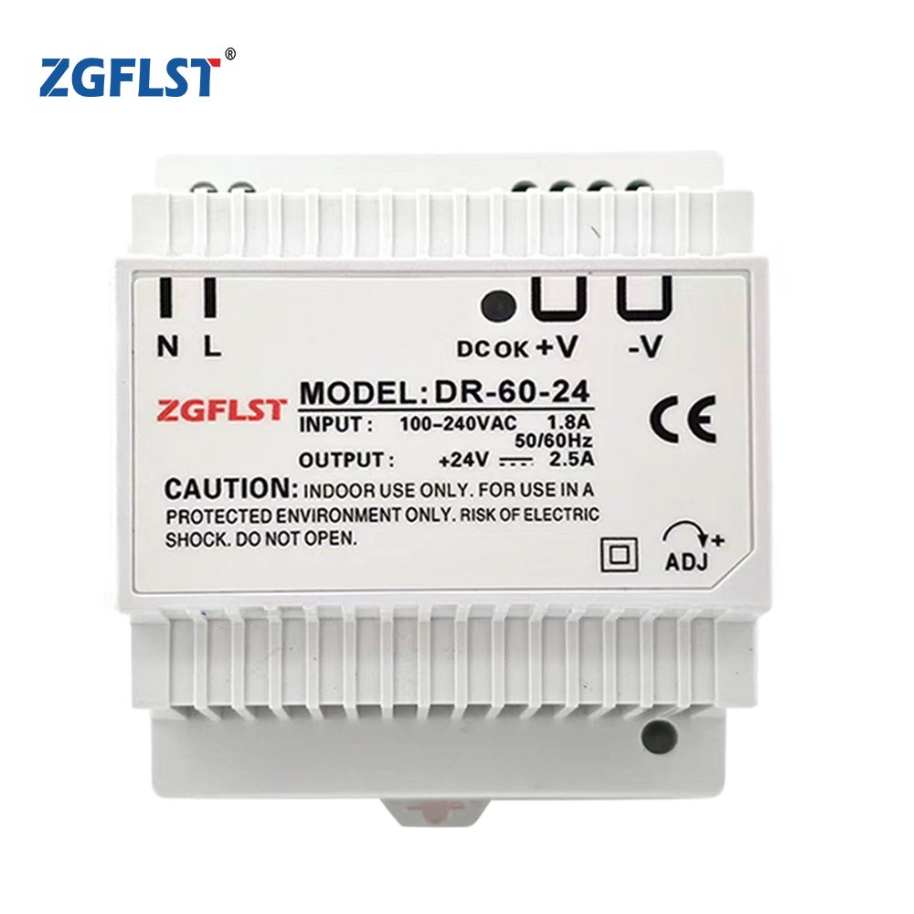 DR-60 DR Series Ac To Dc Industrial 60W Din Rail 5V-24V Power Supply