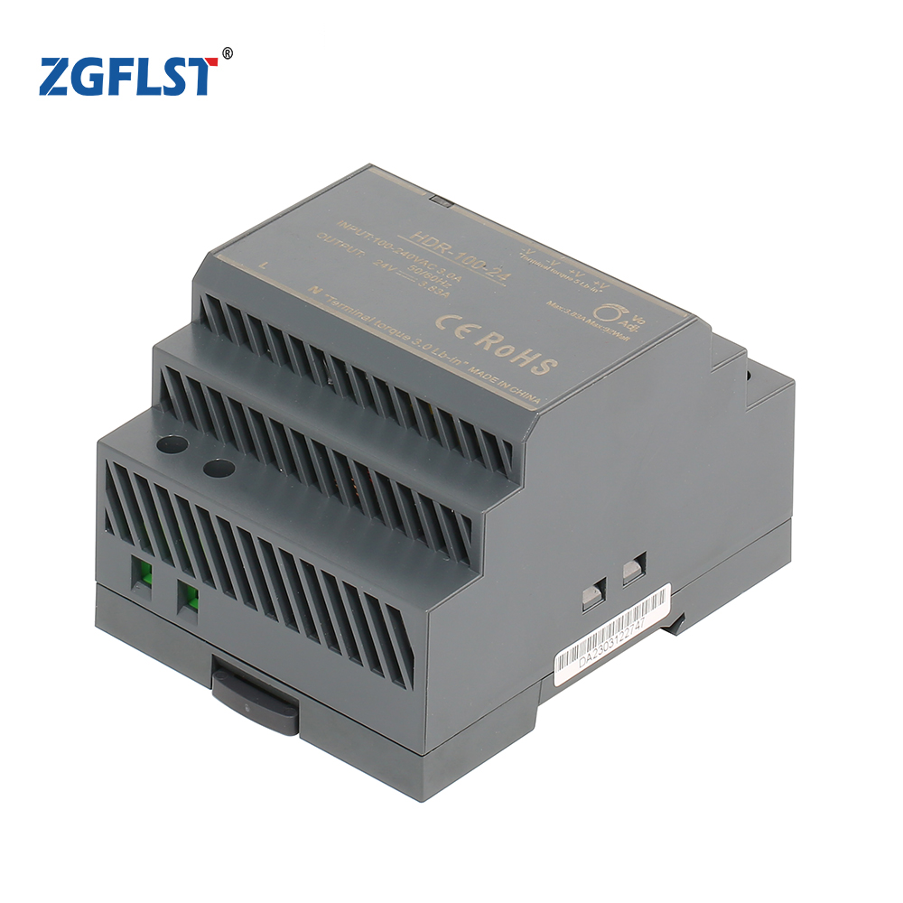HDR-100 AC DC Industrial DIN Rail Single Output 12V 24V 36V 48V Power Supply