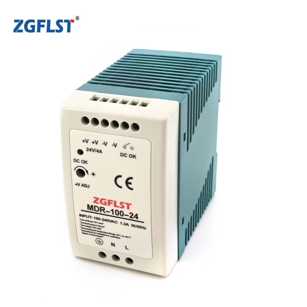 MDR-100 5V/12V/24V/48V dc dinrail power supply 100w