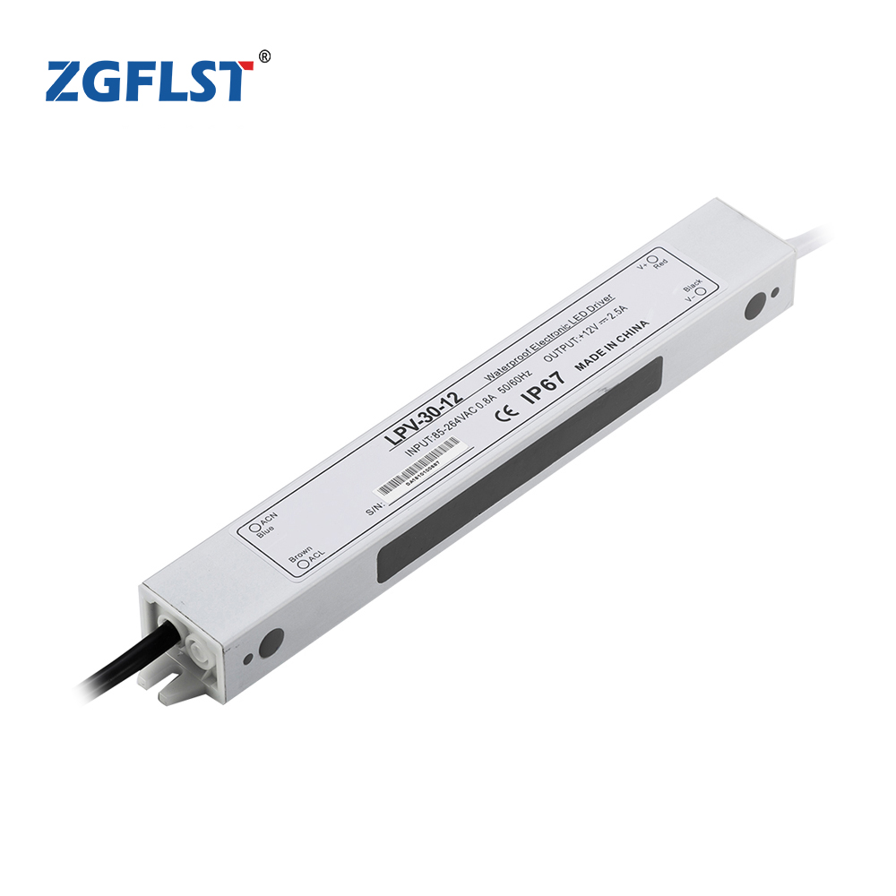 LPV-30 Waterproof IP67 LED driver AC 110v/220v to constant DC output 30W power supply