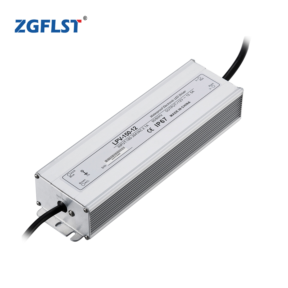 LPV-150 Waterproof IP67 LED driver AC 110v/220v to constant DC output 150W power supply